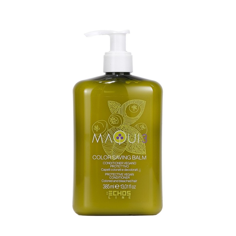 Conditioner vegano protettivo per capelli colorati e decolarati MAQUI 3 - Echosline 385 ml