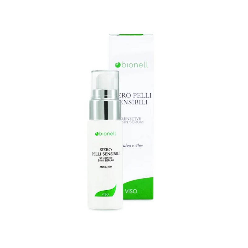 Siero viso pelli sensibili malva e aloe  30 ml Bionell