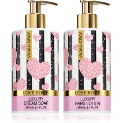 Confezione regalo per le mani - Love Bomb - Vivian Gray - cream soap & hand lotion
