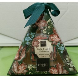Confezione piramide bagno crema al profumo di foglie di cassis e gelsomino 250 ml - Emanuela Biffoli