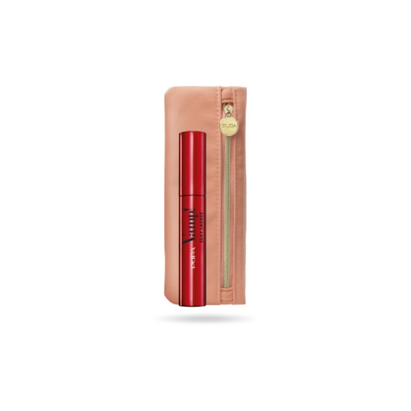 Pupa Essential Pochette con Vamp! Sexy Lashes Mascara Volume Audace 12ml - Gold Edition