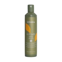 Shampoo preparatore ricostruzione capelli trattati e danneggiati 300 ml ki-power veg echosline