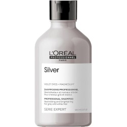 SERIE EXPERT SILVER L'orèal - Shampoo professionale antigiallo illuminante e neutralizzante per capelli grigi e bianchi 1500 ml