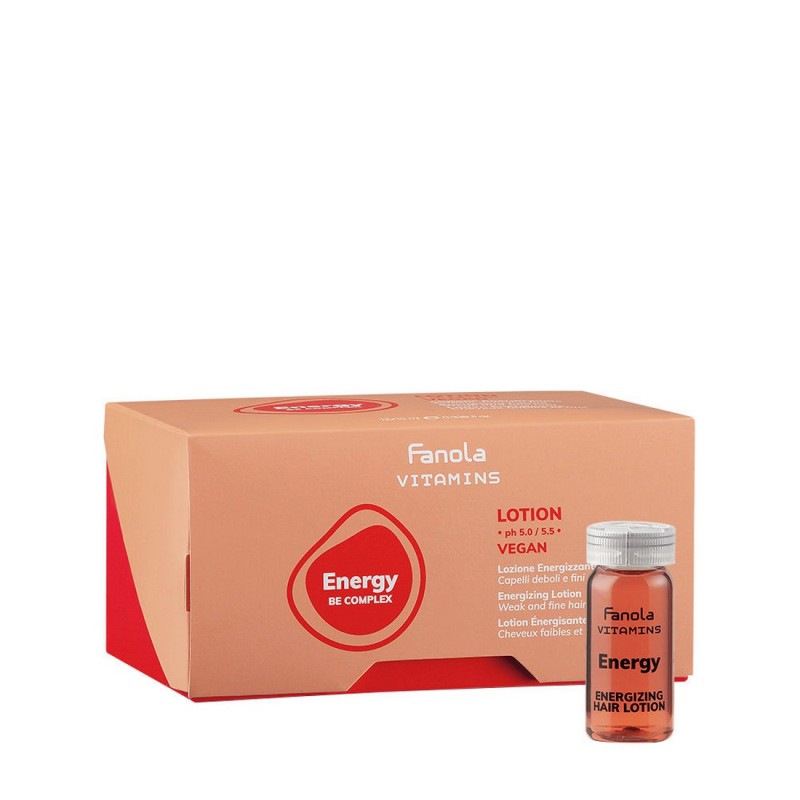 Lozione energizzante in fiale per capelli deboli e fini 12x10 ml Fanola vitamins