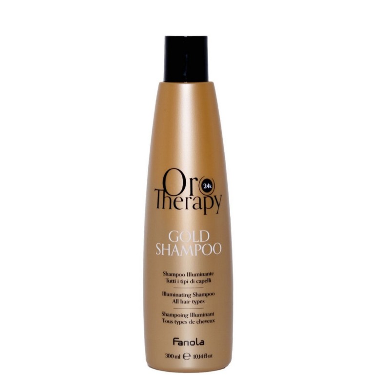 Shampoo illuminante per tutti i tipi di capelli gold oro therapy 300 ml Fanola
