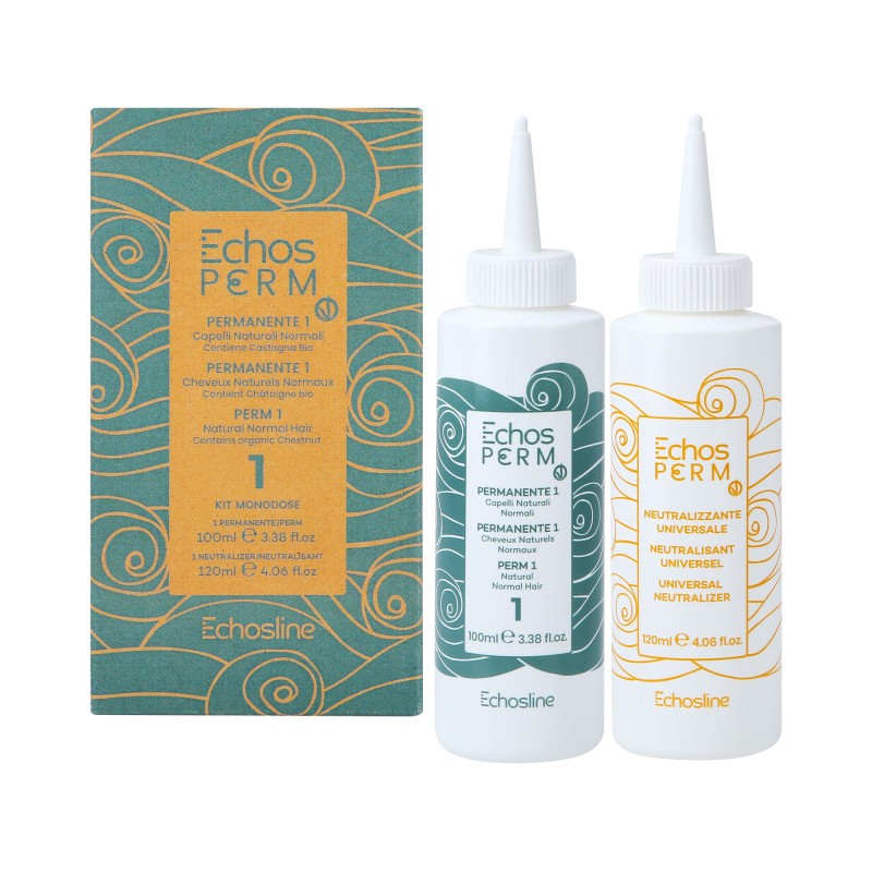 New echos perm 1 kit monodose per capelli normali e naturali