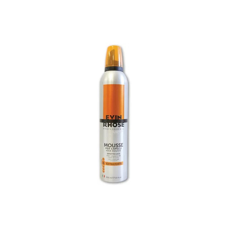 Mousse per capelli effetto luce extra forte - Evin Rhose Professional 300 ml