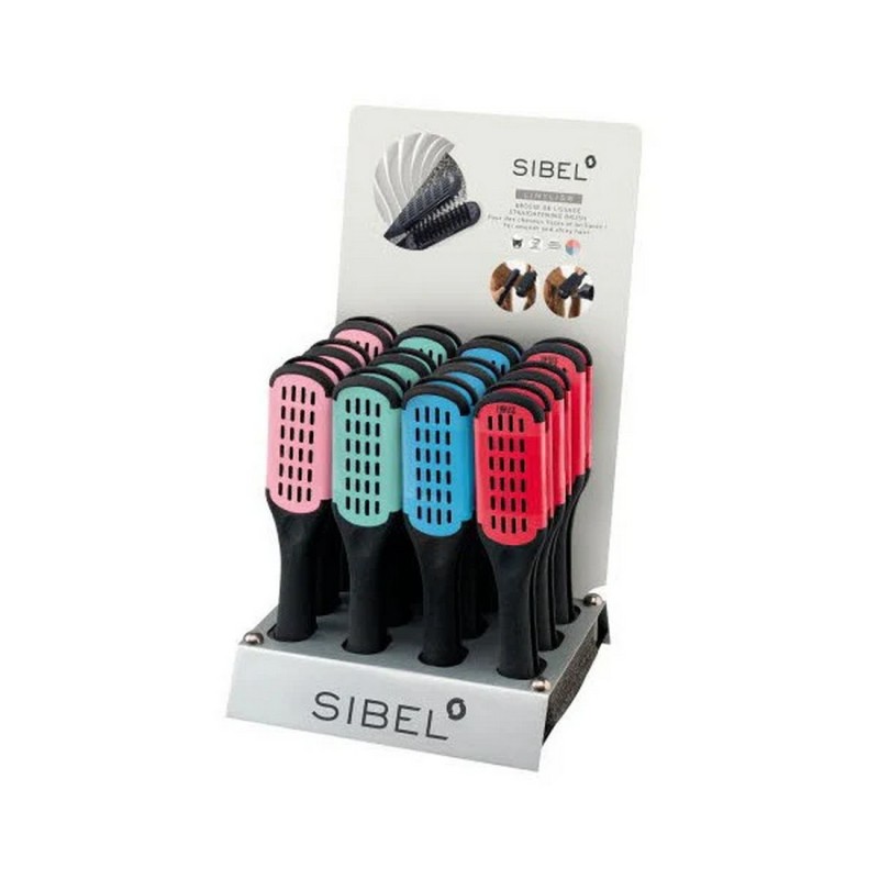 Spazzola tenaglia doppia lisciante Sibel vari colori