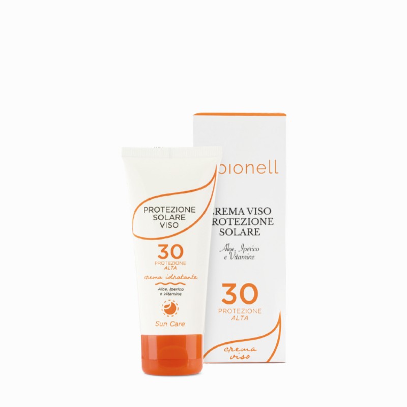 Crema viso protezione solare 30 con aloe e vitamine 50 ml Bionell