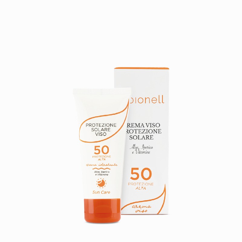 Crema viso protezione solare 50 con aloe e vitamine 50 ml Bionell