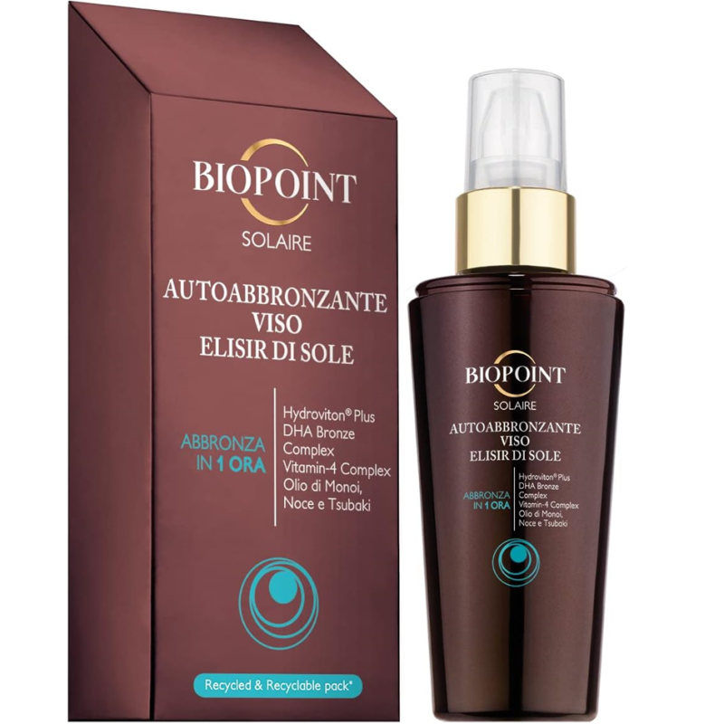 Autoabbronzante viso elisir di sole 50 ml Biopoint