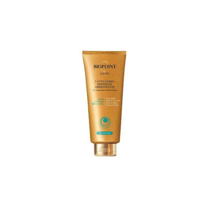 Latte solare corpo doposole abbronzante 400 ml Biopoint