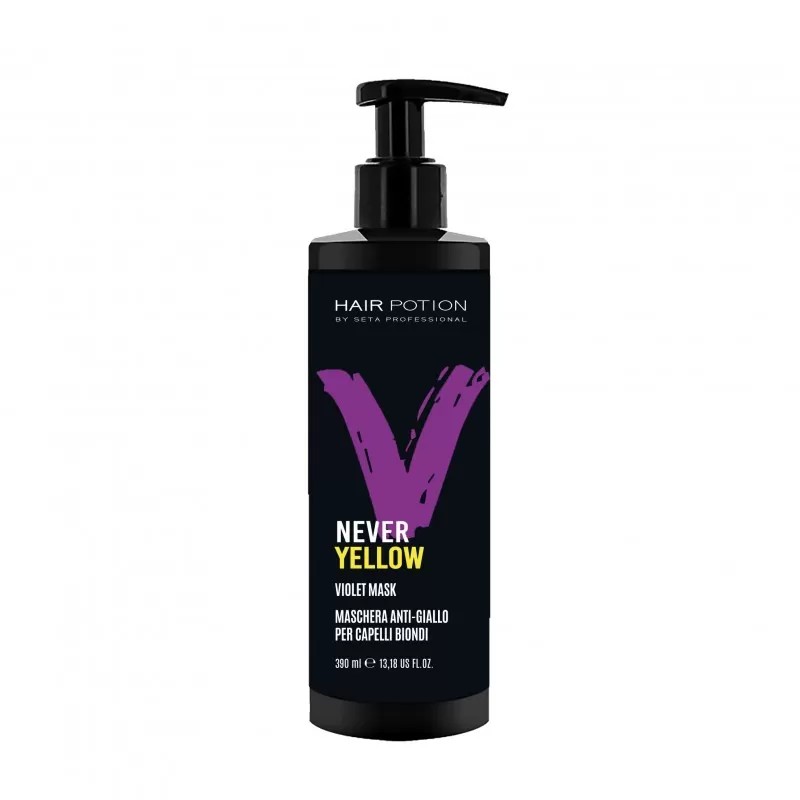 Maschera antigiallo per capelli biondi 390 ml Hair potion