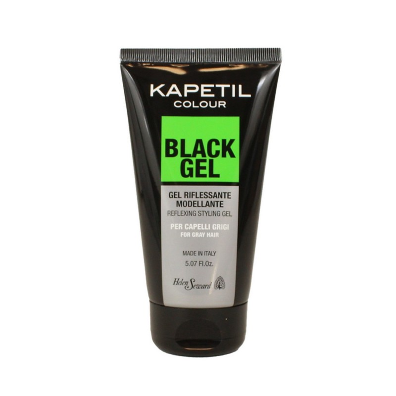 Kapetil Black Gel -  gel riflessante modellante per capelli grigi 150ml