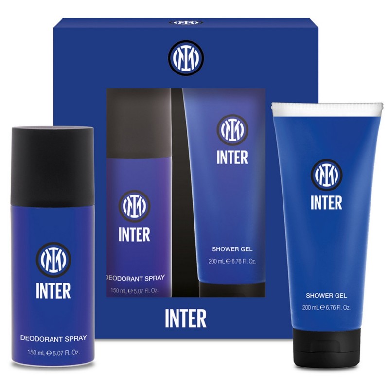 Set regalo - FC Inter Ufficiale - Spray Deodorante 150 ml & Shower Gel 200 ml