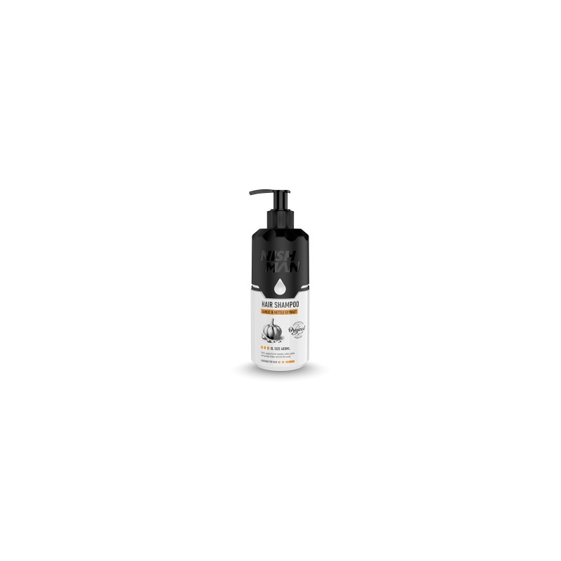 Shampoo garlic  nettle extract 480 ml Nishman