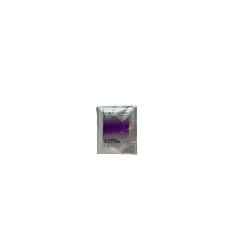 Decolorante 9 toni in polvere blu compatta 30 gr Hair potion