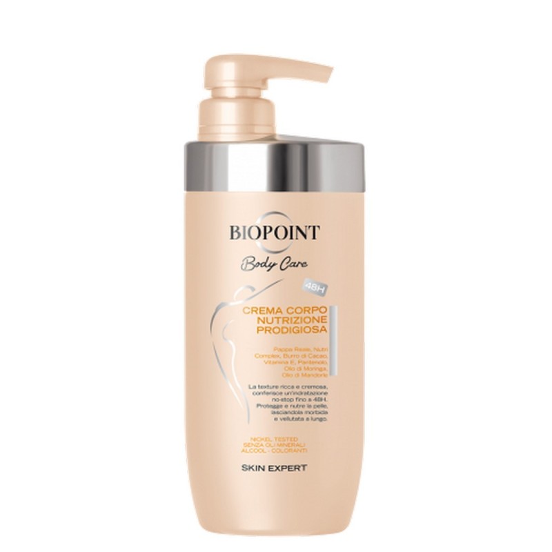 Crema corpo nutrizione prodigiosa per pelli secche e molto secche 500 ml Biopoint