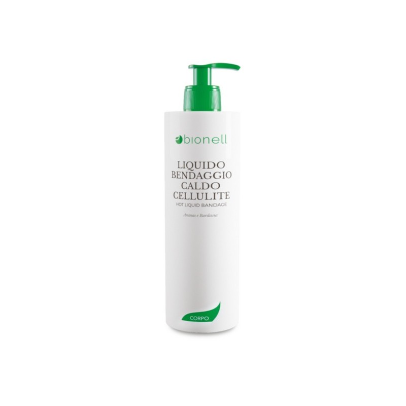 Liquido bendaggio caldo cellulite ananas e bardana 500 ml Bionell