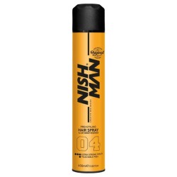 Lacca per capelli ultra forte nishman 04 400 ml